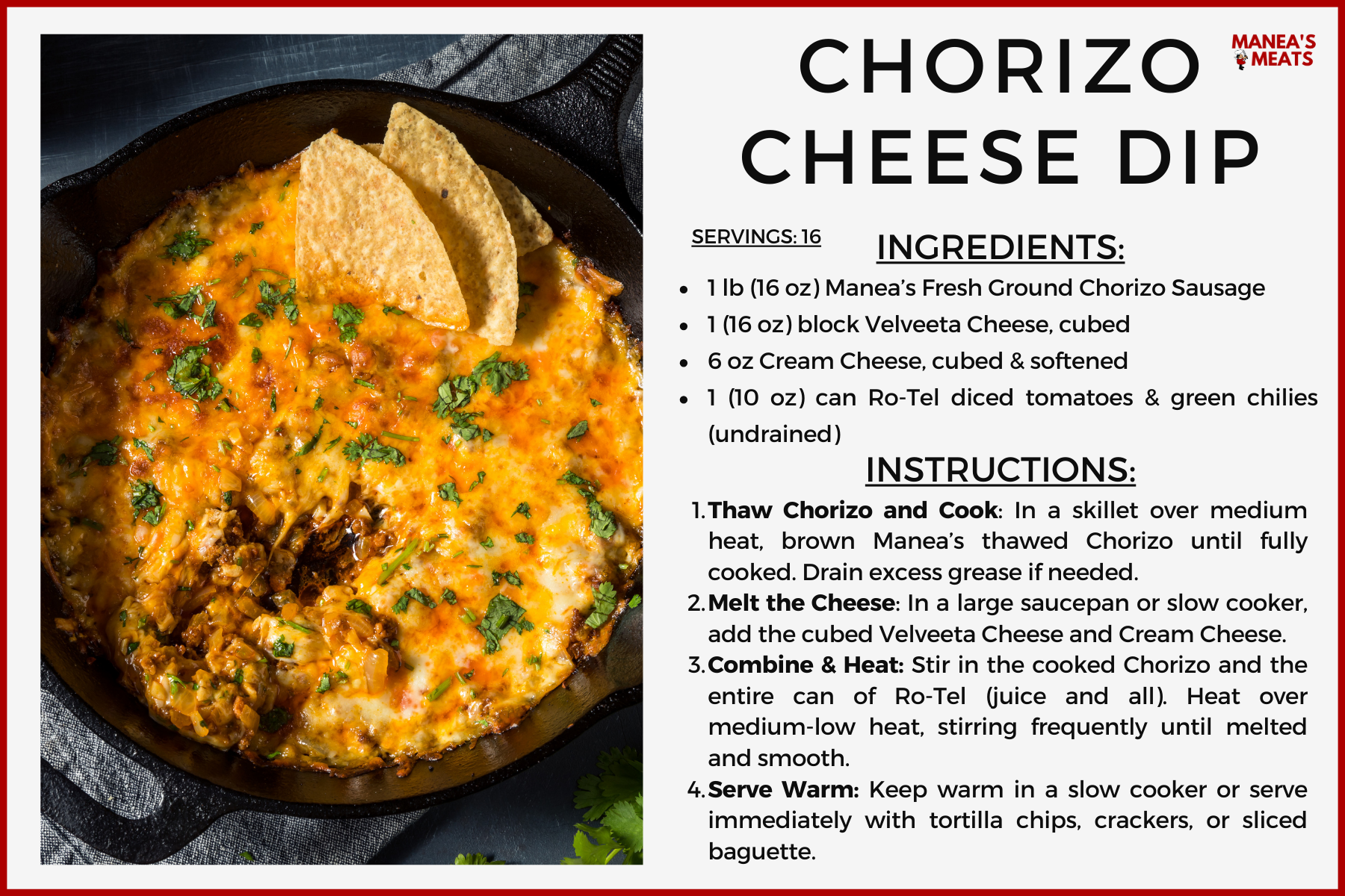 Chorizo Cheese Dip Recipe Chorizo Cheese Dip Recipe